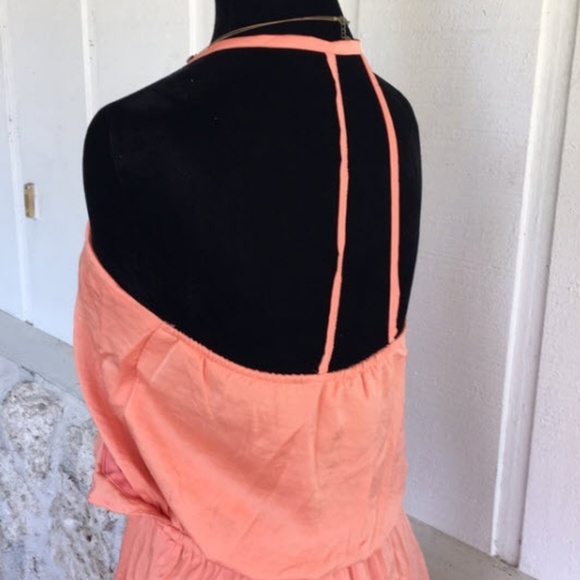 Coral Sexy strappy highlow dress - Picture 7 of 8